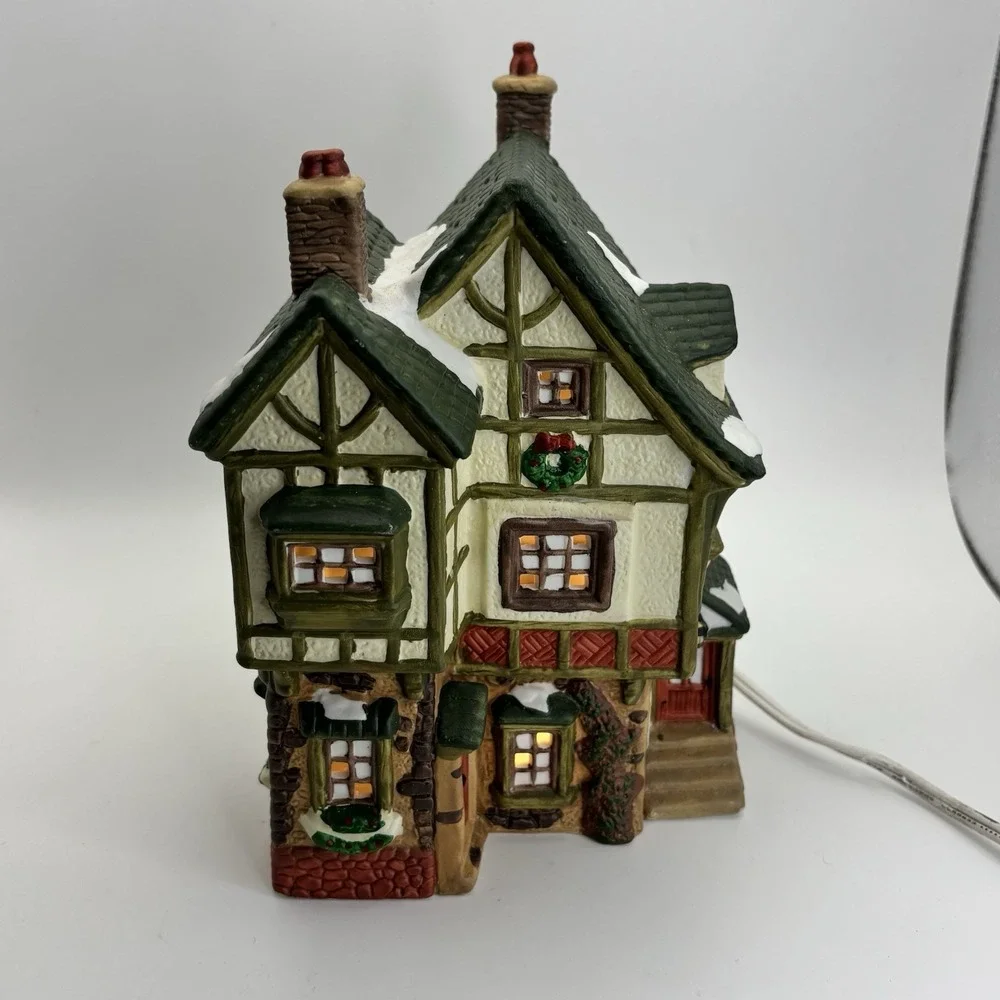 O'Well Novelty CAFE SHOP Lighted Christmas House Building 1994‎